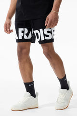 Jordan Craig Retro - Paradise Knit Shirt/short Set (Black)