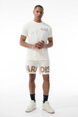 Jordan Craig Retro - Paradise Knit Shirt/short Set (Cream)