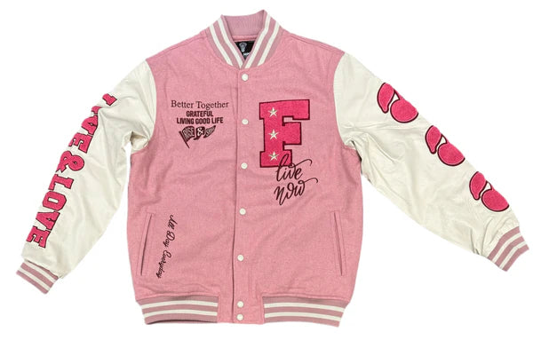 Rebel Minds Men s Angels Melton Jacket Pink Action Wear