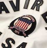 Avirex Icon Varsity Leather Jacket - White