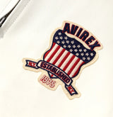 Avirex Icon Varsity Leather Jacket - White