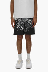 Purple Men's Shattered Swim Shorts