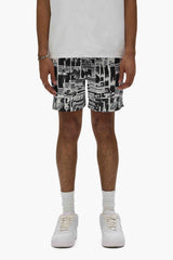 Purple Men's Tabloid Swim Shorts