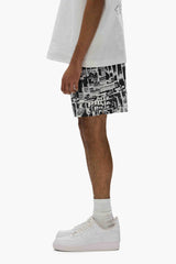 Purple Men's Tabloid Swim Shorts