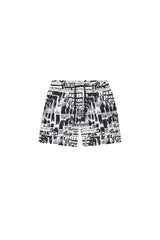 Purple Men's Tabloid Swim Shorts