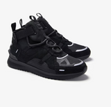Men's Lacoste Run Breaker Leather Color-Pop Outdoor Shoes - Black