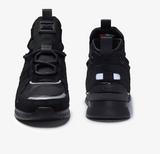 Men's Lacoste Run Breaker Leather Color-Pop Outdoor Shoes - Black