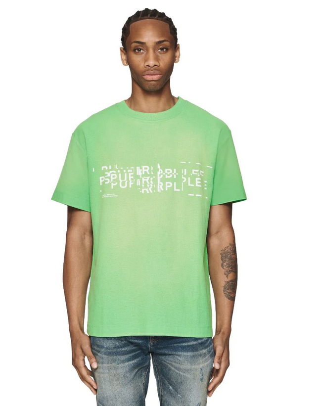 Purple Brand Glitch T-Shirt - Green - P104-JGFG224 – Action Wear