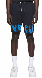 purple Brand painted Wordmark Shorts - P446-MFWB823
