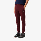 Lacoste Men's Fleece Zip-Up Hoodie & Tapered Fit Sweatpants Set - Bordeaux Dark BZD