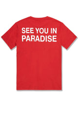 Jordan Craig Retro - Paradise Knit Shirt/short Set (Red)