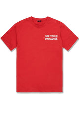 Jordan Craig Retro - Paradise Knit Shirt/short Set (Red)