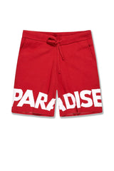 Jordan Craig Retro - Paradise Knit Shirt/short Set (Red)