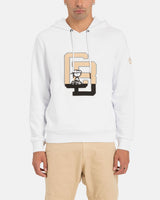 Iceberg Men's CB Varsity White Hooded Sweatshirt