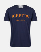 Iceberg Men's Heritage Logo T-shirt Navy/Orange