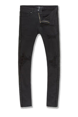 Jordan Craig Black VEGAS STRIPED DENIM 2.0 (TRIPLE BLACK) - Action Wear
