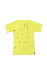 Purple Brand Men JERSEY YELLOW STENCIL LOGO W/PAINT S/S P104-JYSP222