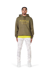 Purple Brand Jeans P001 Low Rise Skinny Faded ECRU Hard Wax P001-FECR222