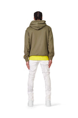 Purple Brand Jeans P001 Low Rise Skinny Faded ECRU Hard Wax P001-FECR222