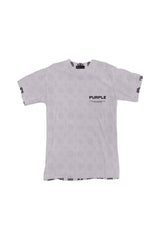 Purple Brand Men Textured Jersey Ss Tee - Monogram Lavender Frost