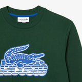 Lacoste Men’s Round Neck Unbrushed Fleece Sweatshirt - Green 132