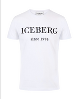 Iceberg Men's Heritage Logo Grey T-shirt Black/White