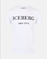 Iceberg Men's Heritage Logo Grey T-shirt Black/White