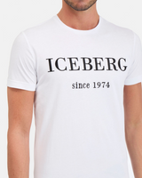 Iceberg Men's Heritage Logo Grey T-shirt Black/White