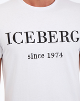 Iceberg Men's Heritage Logo Grey T-shirt Black/White