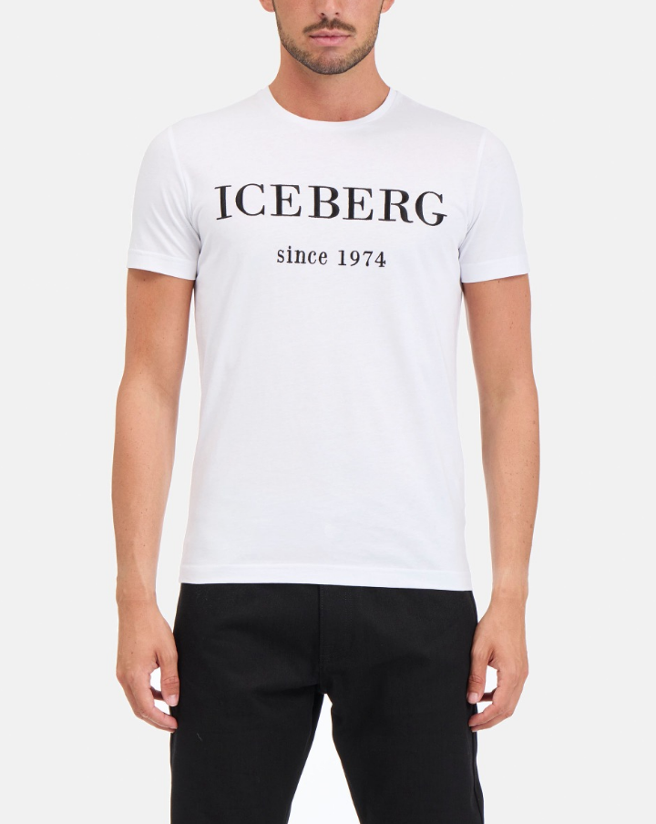 Tシャツ・カットソー ICE B ICEBERG Men T Shirts F018 63061101 White Mens T-Shirts and Polo with Cartoon Graphics | ICEBERG