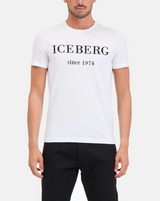 Iceberg Men's Heritage Logo Grey T-shirt Black/White