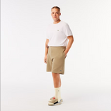 Lacoste Men's Organic Brushed Cotton Fleece Shorts - Beige CB8