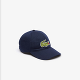 Men's Lacoste Unisex Adjustable Organic Cotton Twill Cap - Navy Blue 166
