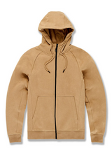 Jordan Craig Uptown Zip Up Hoodie & Jogger Sweatpants Set - Mocha