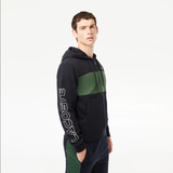 Lacoste Men's Colorblock Zip-Up Hoodie & Sweatpants Set - Navy Blue Green MI7