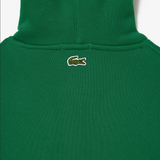 Lacoste Unisex Loose Fit Hooded Organic Cotton Sweatshirt - Green CNQ