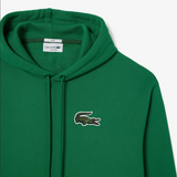 Lacoste Unisex Loose Fit Hooded Organic Cotton Sweatshirt - Green CNQ