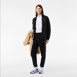 Lacoste Men's Logo Stripe Zip-Up Hoodie & Jogger Set - Black