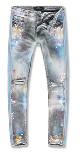 Jordan Craig Jeans Striped Denim (Coral) For Men - JM3419 - Action Wear
