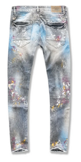 Jordan Craig Jeans Striped Denim (Coral) For Men - JM3419 - Action Wear