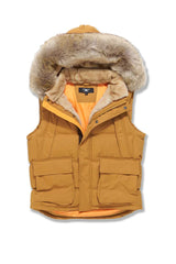 Jordan Craig Men's YUKON FUR LINED PUFFER VEST - Wheat