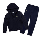Kids' Lacoste SPORT Tennis Zippered Fleece Sweatshirt & Sweatpants Navy Blue 166