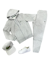 LACOSTE KANGAROO POCKET COLOR-BLOCKED Sweat Suit (Grey) SH9626-51