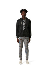 Purple Brand Jeans P001 Low Rise Skinny Reverse Grey Dirty Repair P001-RGDR222