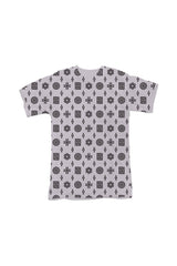Purple Brand Men Textured Jersey Ss Tee - Monogram Lavender Frost