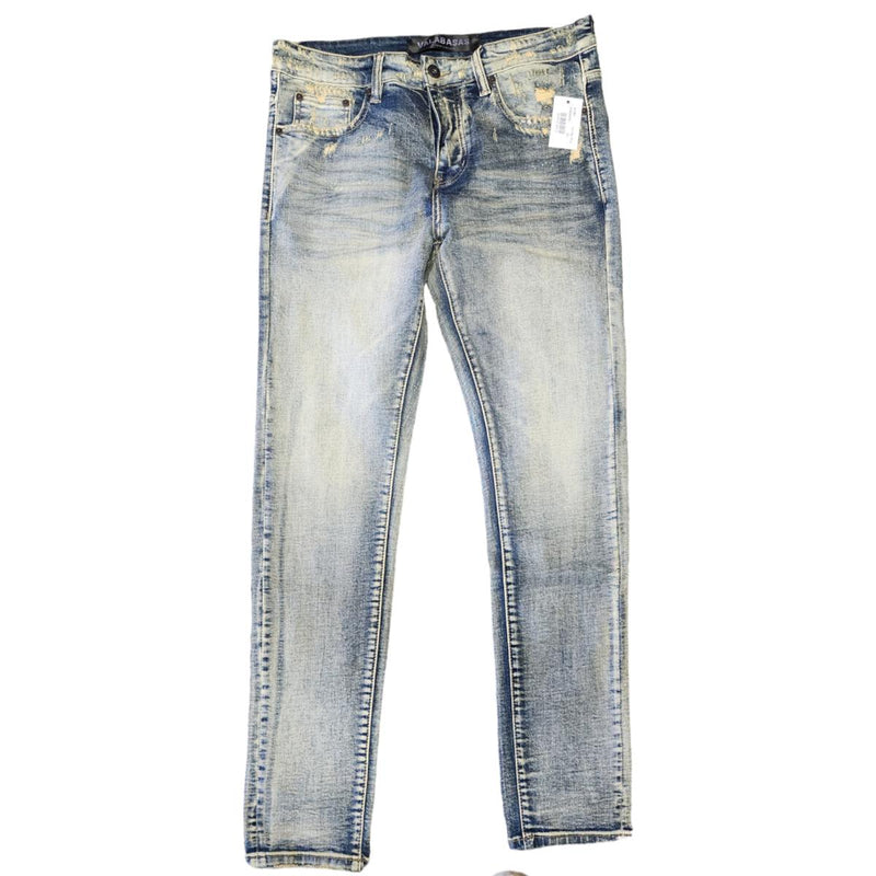 Valabasas Men's SLEDGE" VINTAGE BLUE SKINNY JEAN