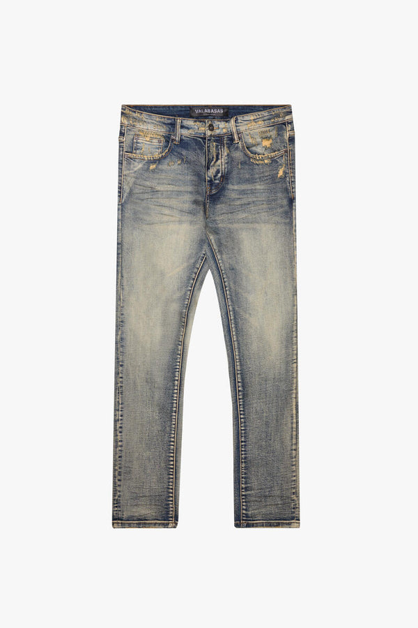 Valabasas Men's SLEDGE" VINTAGE BLUE SKINNY JEAN