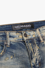 Valabasas Men's SLEDGE" VINTAGE BLUE SKINNY JEAN