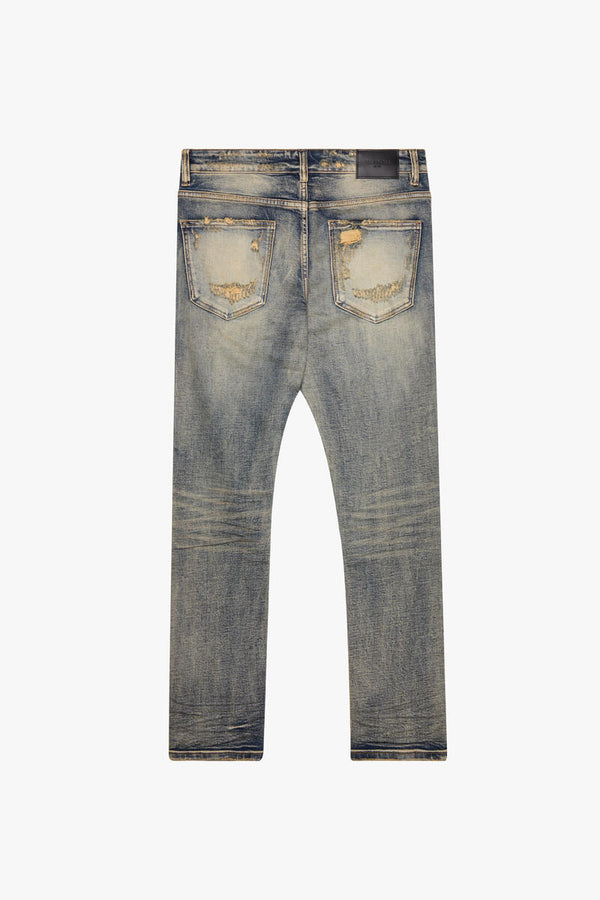 Valabasas Men's SLEDGE" VINTAGE BLUE SKINNY JEAN