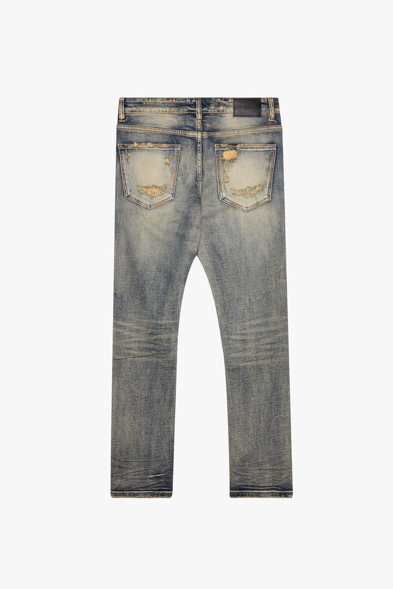 Valabasas Men's SLEDGE" VINTAGE BLUE SKINNY JEAN